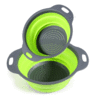 Honana CF-CO2 Passoire en Silicone Pliable Drain de Crépine Panier de Fruits et Légumes