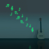Honana DX-164 12Pcs Fluorescent Glow Note musicale Wall Sticker Home Bedroom Decor