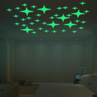 Honana DX-168 22PCS Fluorescent Glow Peintures clignotantes Wall Sticker Home Bedroom Decor