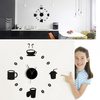 Honana DX-X3 Creative 3D Acrylique Miroir Mur Autocollant Quartz Horloges Montre Grand Décor De Maison