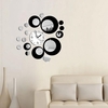 Honana DX-X6 Créatif 3D Acrylique Miroir Mur Autocollant Quartz Horloges Montre Grand Décor de Maison