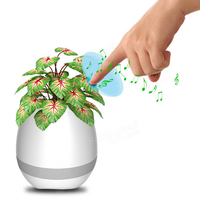 Honana FGP1 USB Bluetooth Music Pot de fleur de fleurs à induction électrostatique