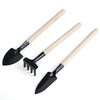 Honana HG-GT7 3Pcs Mini jardin Outils à main Set Pelle de jardinage Spade Rake Trowel poignée en bois