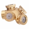 Honana HG-GW 1/4 Pouces 4 Trous Buse de Pulvérisation en Laiton Arroseurs Irrigation Convenable pour Jardin