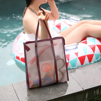 Honana HN-174 Étanche PVC Salle de Bains Cosmétiques Sacs Natation Net Voyage Maquillage Transparent Sac De Rangement