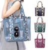 Honana HN-TB25 Sac de rangement en maille de voyage Mode Grand sac fourre-tout de rangement de toilette de plage