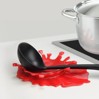 Honana KT-948 Support de cuillère à moutarde en forme de sang par Mustard Kitchen Support à tasse de cuisine