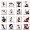 Honana PC-302 Animal Motif Coton Et Lin Chat Chien Oiseau Pour La Maison Taie doreiller De Décoration