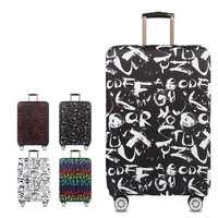 Honana Style Graffiti Élastique Luggage Cover Trolley Case Cover Durable Valise Protector 18-32 Pouces