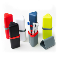 Honana Triangle PP Portable 6 Couleur Options Toothbrush Organisateur Voyage De Lavage Tasse Boîte De Rangement