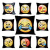 Honana WP-565 New Cute DIY Changer Visage Emoji Housse de Coussin Décoratif Oreillers Sequin Taie Oreiller Visage Souria