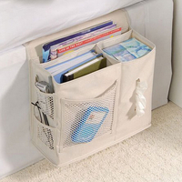 Honana WX-1003 Sac de chevet pour chambre à coucher Sac de rangement en tissu Oxford Divers arrangé Accessoire de literi