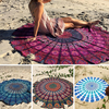 Honana WX-16 150 cm bohème mince en mousseline de soie serviette de plage tapis Mandala rond foulard en soie drap de lit