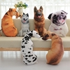 Honana WX-555 Simulation 3D Peluches pour animaux Plush Printemps Samoyed Husky Dog Tiger Cute Coussin d