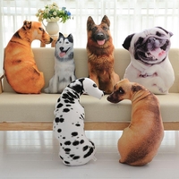 Honana WX-555 Simulation 3D Peluches pour animaux Plush Printemps Samoyed Husky Dog Tiger Cute Coussin d