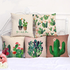 Honana 45x45 cm Cactus 5 modèles en option coton lin canapé taie doreiller Housse de coussin