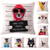 Honana45x45cmDécorationdeLa Maison Creative Chiens de Bande Dessinée Mignon 8 Motifs Facul