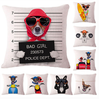Honana45x45cmDécorationdeLa Maison Creative Chiens de Bande Dessinée Mignon 8 Motifs Facul