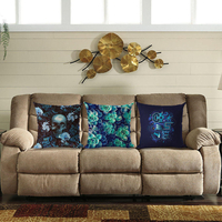 Honana45x45cmDécorationdeLa Maison Crâne Fleurs Conception 16 Motifs Facultatifs Coton Tai
