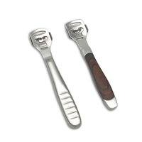 Honanaacierinoxydablepoignéeantidérapantepoignée en bois Options LeathercraftSkiving
