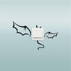 HonanaCreativeDevilBatSwitchAutocollant Bande Dessinée Batte Étanche Vinyle Wall Decor Aut