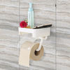 HonanaSuckerWallMountedTitulairede papier hygiénique Fixation de salle de bain en plastiqu