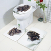 Honana tapis de salle de bain Set 3 pièces 3D éléphant flanelle Soft anti-dérapant douche tapis de toilette tapis de sol