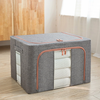 HONEIER 66L Storage Bags Clothes Organizer Storage Containers with Durable Handles Thick Fabric for Clothing Blanket Com