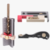 HONGDUI 3 pièces ensemble doutils de travail du bois Mini grattoir dinsertion en carbure de bois + 3 en 1 jaug