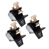 HONGDUI 3Pcs Alliage daluminium Guide de scie magnétique en queue daronde 1: 6 1: 7 1: 8 Guide de coupe de men