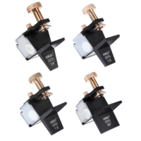 HONGDUI 4PCS 14 ° + 1: 6 + 1: 8 + 90 ° Guide de scie à queue daronde Guide de coupe de menuiserie magnétique Guide