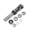 HONGDUI Flush Trim Router Bit 1/2 inch Shank 7/8 inch Cutting Diameter Compression Spiral Top & Bottom Bearing Spiral Ro