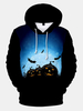 Hoodies décontractés de citrouille de dessin animé dHalloween pour hommes