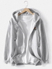 Hoodies de poche kangourou à manches longues en coton pour hommes
