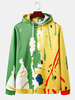 Hoodies occasionnels dépaule de baisse à manches longues dimpression dimpression dencre déclabo