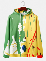 Hoodies occasionnels dépaule de baisse à manches longues dimpression dimpression dencre déclabo