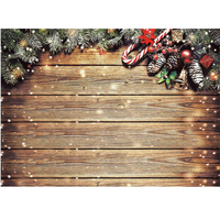 Horizontal Vertical noël photographie toile de fond flocon de neige paillettes bois mur Photo fond Studio maison fête dé