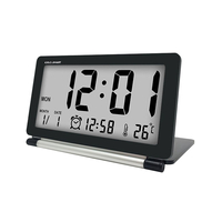 Horloge de bureau pliante de réveil électronique de voyage DC-11 avec calendrier de date de température