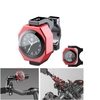 Horloge de moto de 22-28mm + thermomètre Support de guidon imperméable lumineux