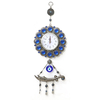 Horloge murale bleue Evil-eye montre pendentif diamant amulette à la maison ornement décoratif suspendu