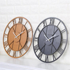 Horloge murale moderne mouvement silencieux squelette chiffres romains maison minimaliste horloge de chambre