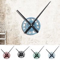 Horloge murale ronde de quartz de salon de maison moderne dhorloge murale de quartz de 13cm décorations de DIY
