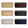 Horloge numérique en bois multifonctionnelle deux modes temps daffichage par défaut intégré Batterie interrupteur d