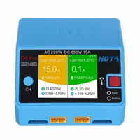 HOTA D6 Pro AC 200W DC 650W 15A * 2 chargeur Lipo double canal avec charge sans fil 4 couleurs pour NiZn/Nicd/NiMH Batte