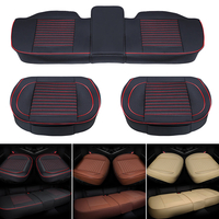 Housse 5 places universelle en cuir PU housse de siège de voiture avant arrière Pad Full Surround coussin protecteur