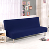 Housse complète amovible ajustée et extensible douce sans accoudoir pliant canapé-lit housse universelle coussin de cana