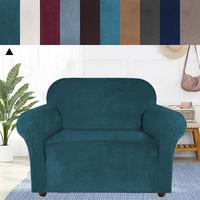 Housse de canapé en velours élastique 2 places chaise universelle siège protecteur étui de canapé housse extensible meub