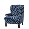 Housse de chaise à oreilles épaissie antidérapante inclinable bras daile canapé extensible crique salon chaise de b