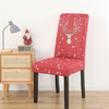 Housse de chaise anti-sale demi-paquet de noël imprimé housse de protection de siège élastique pour la décoration de noc