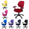 Housse de chaise de bureau élastique ordinateur chaise rotative protecteur extensible fauteuil siège housse de bureau à